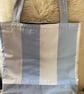 Large Blue and white striped tote bag. - Image 5