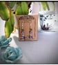 Purple glass drop earrings on Silver plated hooks. - Image 2