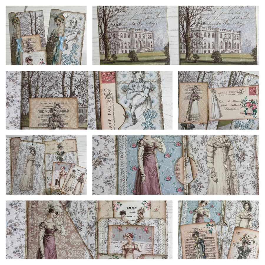 Library - Folio Set of 2- Jane Austen theme by  Carolee Crafts PB11 - 0015