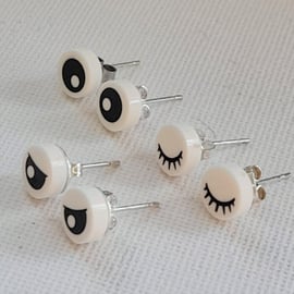 Lego Eyes Stud Earrings