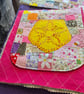 Quilted patchwork cross body bag with adjustable strap. - Image 4