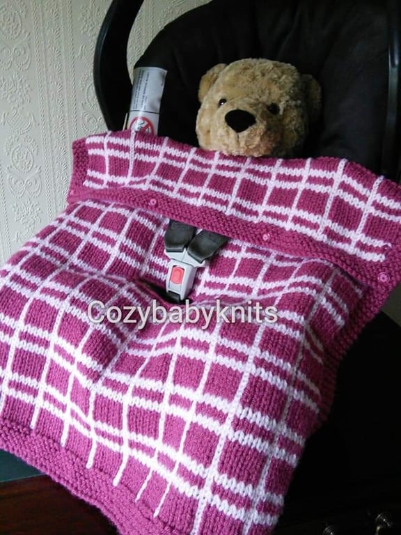 FIRST SIZE BABY CAR SEAT BLANKET
