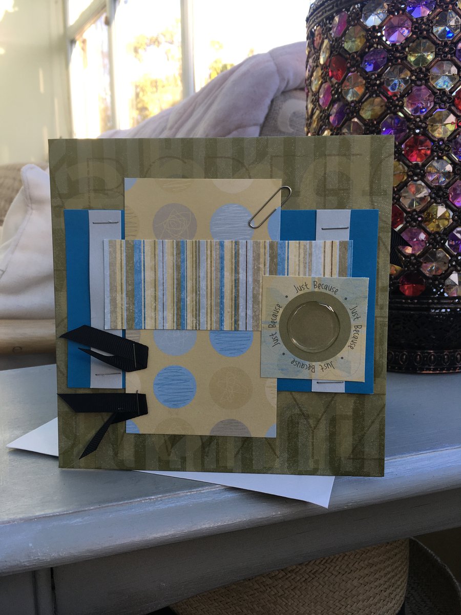 Concertina mini photo book, birthday card, brag book Just because greetings card