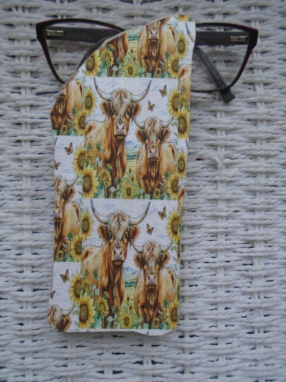 Highland Cows Glasses Case 