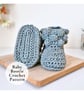 Crochet Baby Booties Pattern – Bobble Cuff PDF Newborn to 6 Months - Image 4