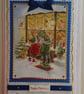 Christmas Card Toyshop Window Children with Sled & Puppy Dog 3D Luxury Handmade - Image 1