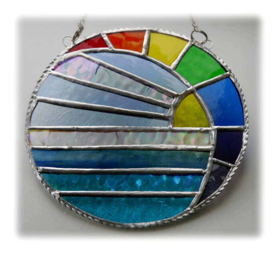 Rainbow Sea Suncatcher Stained Glass 003