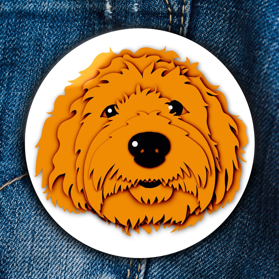 Doodle Badge . Magnet . Pocket Mirror . Magnetic Bottle Opener