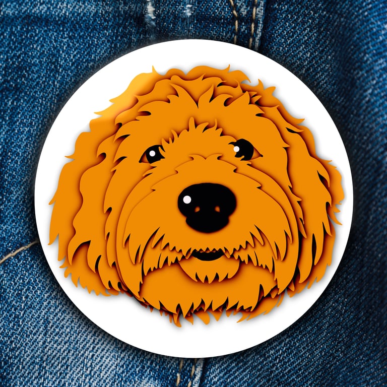 Doodle Badge . Magnet . Pocket Mirror . Magnetic Bottle Opener