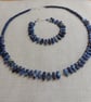 Sodalite and Crystal Beaded Bracelet with Sterling Silver - Image 4