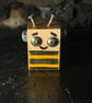 Bee Bot Block Bot - Handmade Wooden Robot Sculpture in Maple