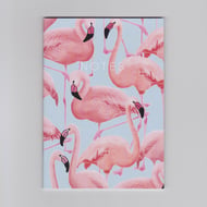 A6 Mini Notebook - Flamingos