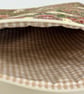 Handmade Rabbit Print Zip Purse, Floral Cotton Canvas - Image 4