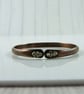 Bangle, Copper with Beaded Pattern Antiqued Finish. Size 19cms - Image 5