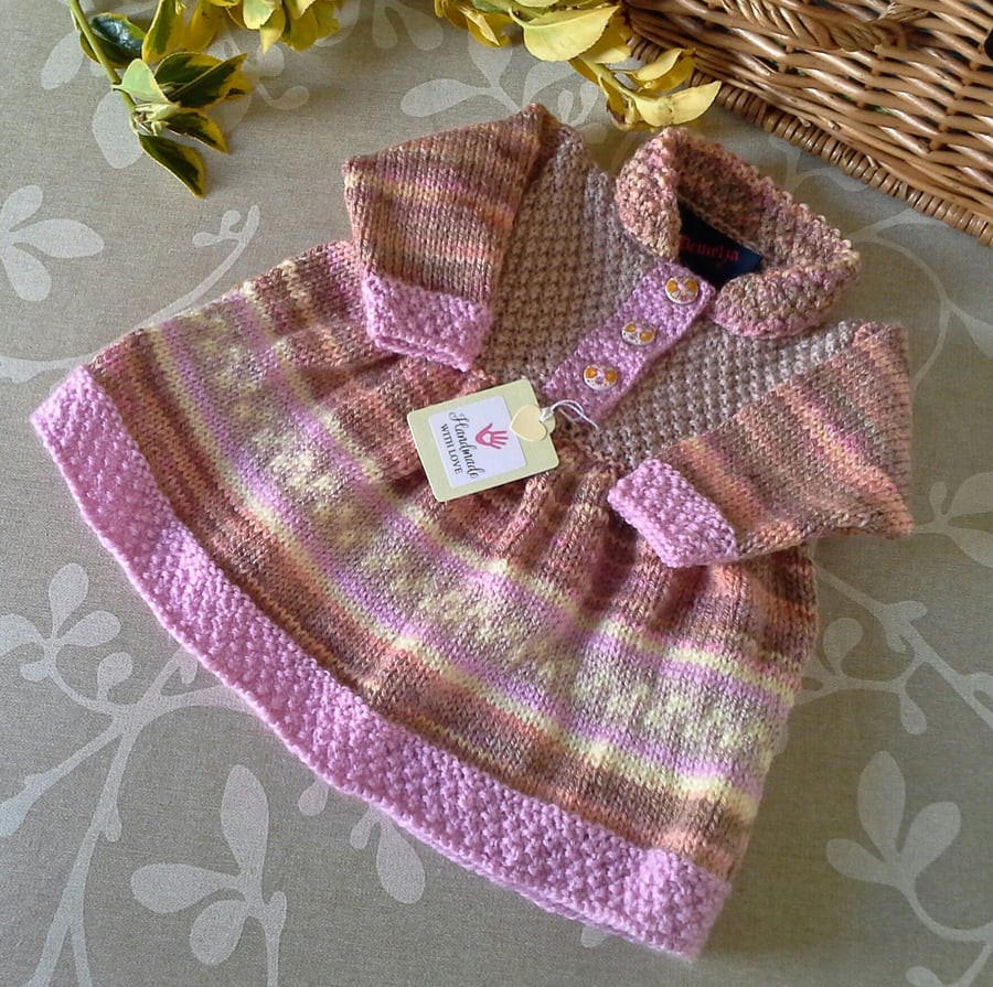 Baby Girl's Knitted Dress  3 -9 months size