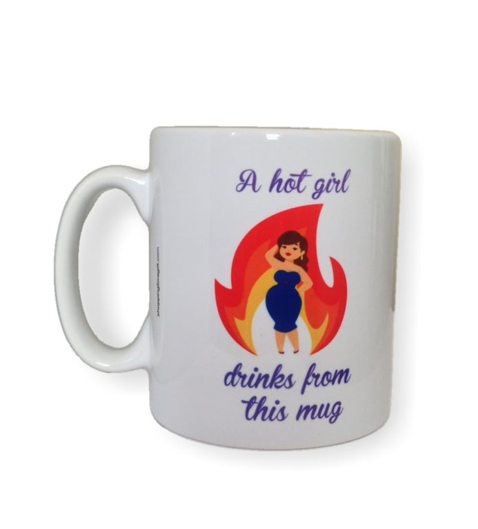 A Hot Girl Drinks From This Mug. Mugs for a girls