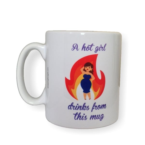 A Hot Girl Drinks From This Mug. Mugs for a girls