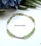 Designer Natural  AA Quality Heibi Peridot Sterling Silver Bracelet  - Image 5