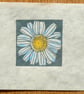 Chamomile mini linocut print - Image 2