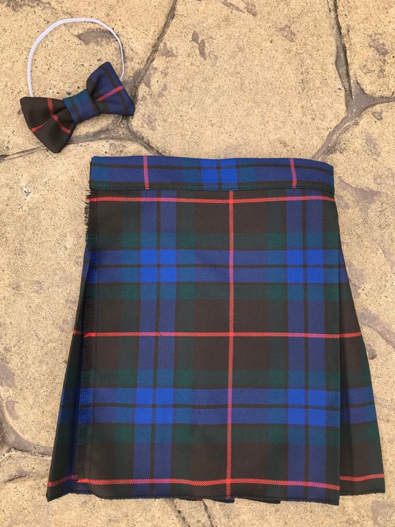 Fraser Ancient Hunting Tartan Kilt and Bow Tie for babies , children