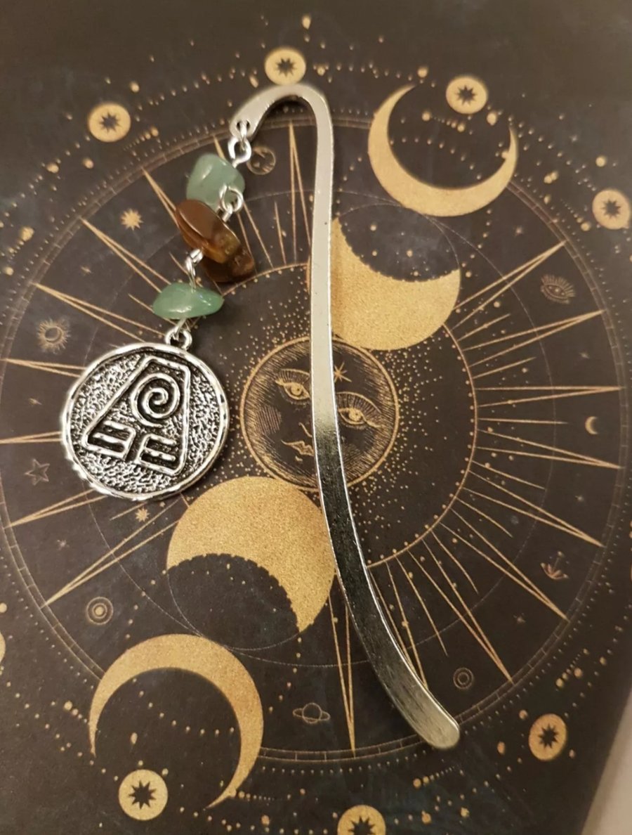 Earth Element Symbol Charm Bookmark