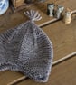 Pixie baby hat - hand knit little pixie style hat with ear flaps and a tassel - Image 2