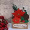 Pop Up Floral Christmas Card