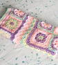 Rainbow patchwork blanket, crochet  - Image 4