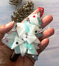 Handmade Fused Glass 3D Christmas Tree Hanging Decoration - Festive Gift - Image 7