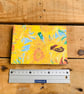 Hand Bound A6 Watercolour Sketchbook with Coptic Stitch Exposed Spine.Sunflowers - Image 5