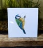 Blue Tit Bird Acrylic Painting  - Image 1