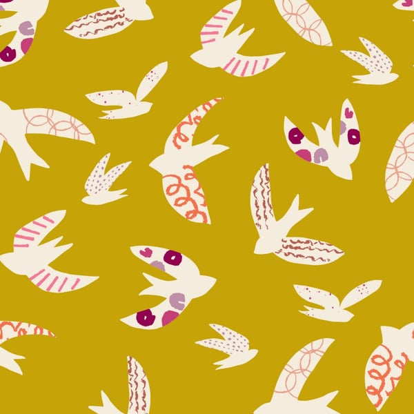 Floating Birds - Woodland Wander by Nina Raby Jones Dashwood Studio
