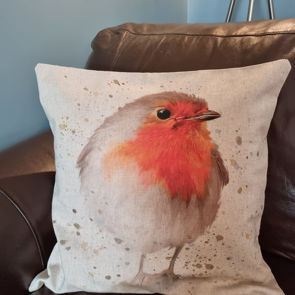 Robin cushion cover