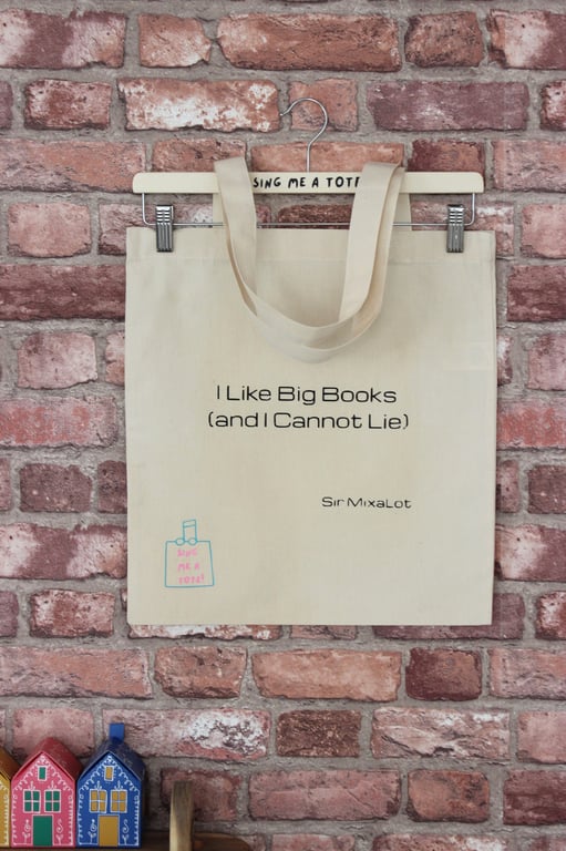 'I Like Big Books' Cotton Tote Bag