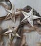 Vintage book and sheet music origami stars