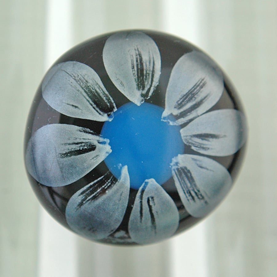 Fused Glass Flower Ring