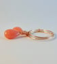 Pink Opal Hoop Earrings, October Birthday, Anniversary, Gifts For Her, Libra  - Image 3