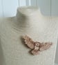 Pyrography barn owl brooch - Image 3