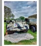 Small Tank Vintage Greeting Card A5