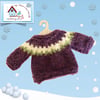 Reserved for Connor - Purple and Green Icelandic Lopi Jumper