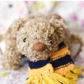 Big Bear! Sunday the hand sewn collectible teddy bear cub with scarf