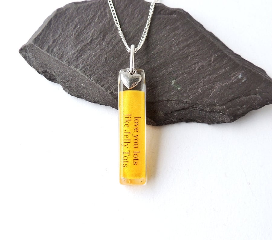 Love You Lots Like Jelly Tots Necklace - SALE (942a)