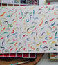 Original hand painted watercolour silly tiny shrimp art