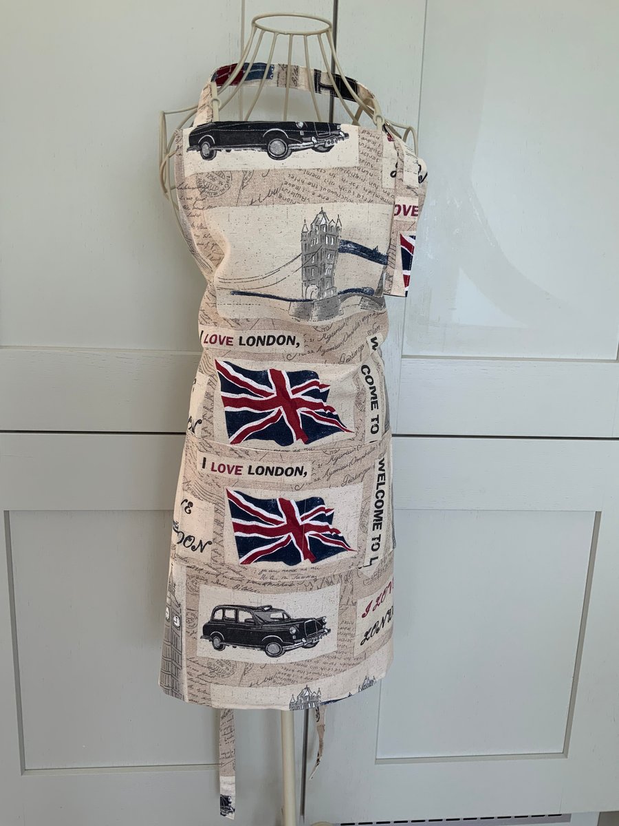 Apron, Full Apron with Centre Pocket, Apron, Fl... Folksy