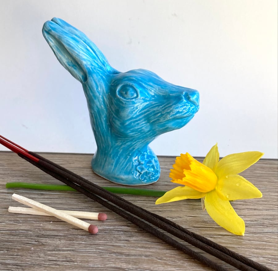 Hare’s Head Bud Vase Incense Holder