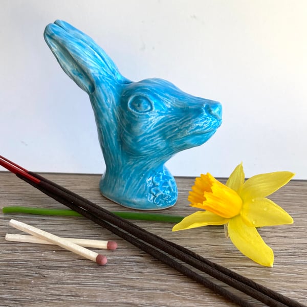 Hare’s Head Bud Vase Incense Holder