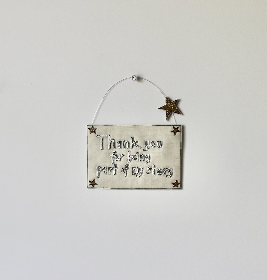 Special Order for Grace -'Thank you' Banner - Hanging Decoration