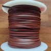 Kangaroo Leather Lace 3mm premium quality Brandy 1m