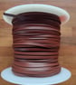 Kangaroo Leather Lace 3mm premium quality Brandy 1m - Image 1