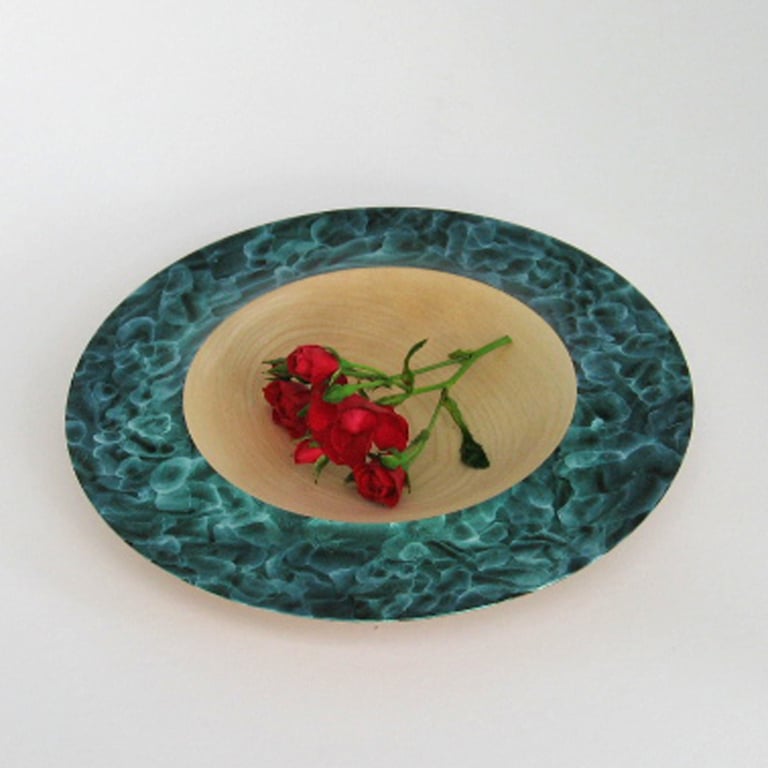 A hand turned sycamore platter